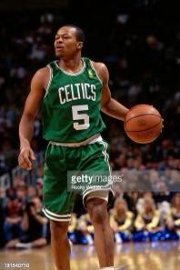 Michael Hawkins with the Celtics